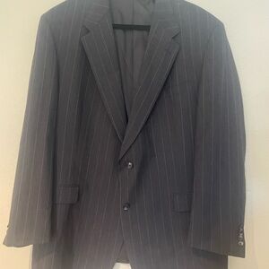 Men's Burberry Gray Pinstripe Blazer